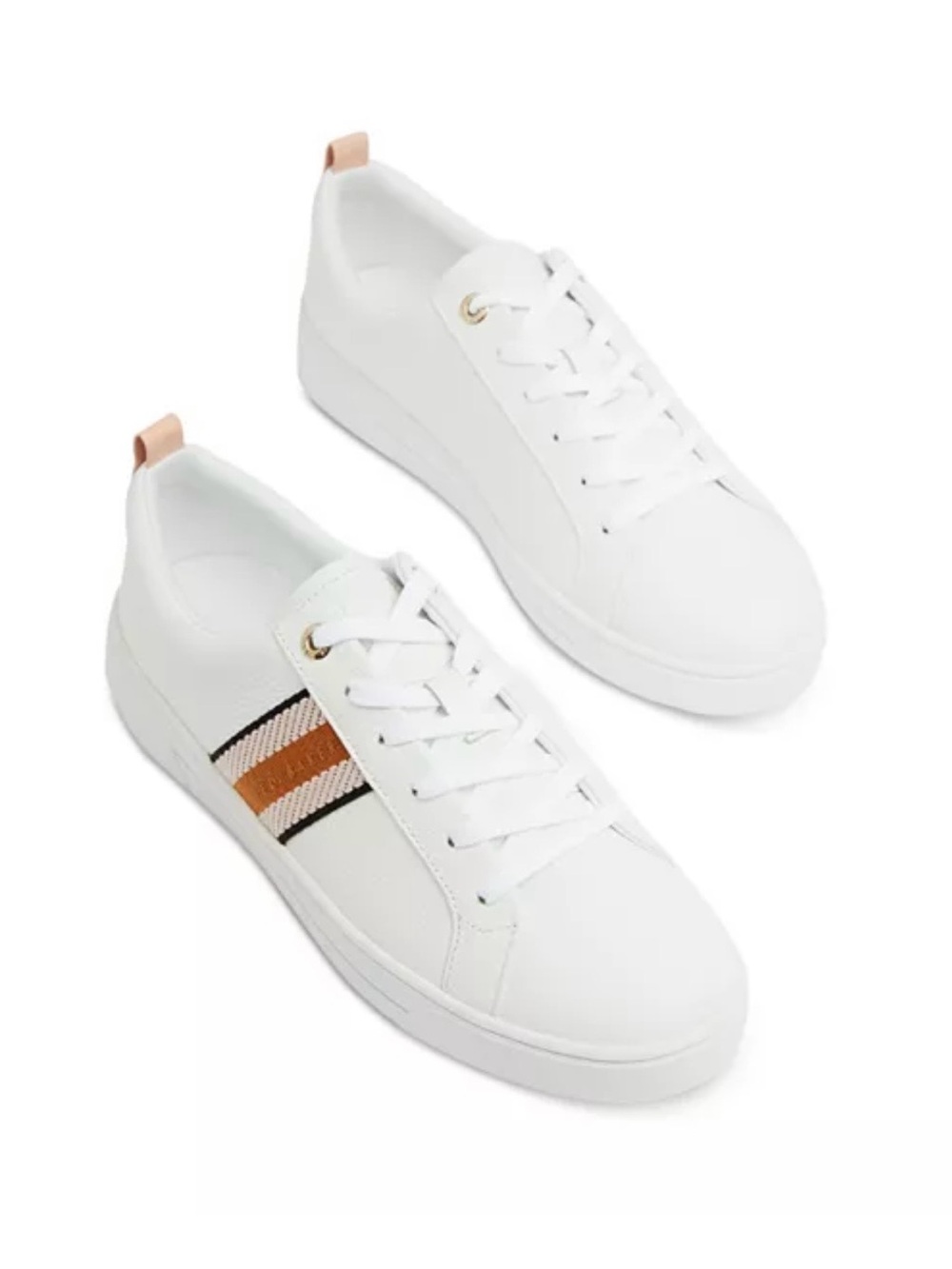 Ted Baker Women's Bailey Low Top Sneakers preppy logo comfy Size 8